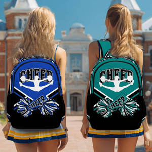 Cheerleading <b>Backpack</b> for <b>Women</b> Adult Custom Printed Rhinestone Logo <b>Black</b> Cheerlead Bag 2026 DANZY SPORTS - Product Image 6