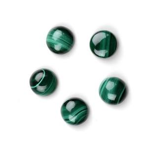 Nouveauté : Cabochon de malachite lisse de 12 mm, quartz vert naturel pour la fabrication de bijoux, vente en gros, pierres précieuses plates à dos plat, bijoux - Product Image 1
