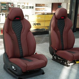 Nuevo juego completo de accesorios de fábrica de lujo, funda universal para asiento de coche de cuero/seda helada, para todas las estaciones. - Product Image 4