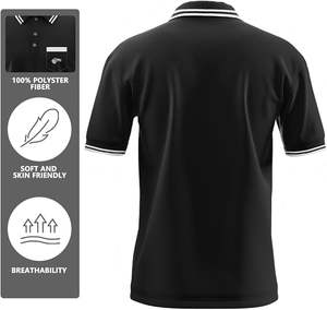 Camisetas Polo de Árbitro Adam Smitty's de Secado Rápido para Hombre, Ropa de Árbitro, Cómodas, de Algodón y Poliéster con Diseño Sólido, Nuevo Diseño - Product Image 3
