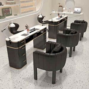 Mesa de manicura y juego de sillas, MESA DE MANICURA, mesa de manicura, MESA DE MANICURA profesional, MESA DE MANICURA, juego de MESA DE MANICURA - Product Image 1