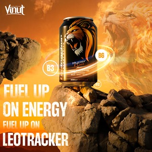 Leo Tracker 330ml Bebida energética con alto contenido de cafeína con sabor a vitamina B3 B6 B12 Etiqueta privada OEM ODM Precio de fábrica Lata (estañada) 10% - Product Image 3
