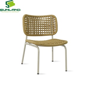 Chaise longue d'extérieur en corde tressée, modèle <span class=keywords><strong>Luna</strong></span>, structure en aluminium léger, design K/D, idéale pour balcon, jardin, mobilier contractuel - Product Image 6