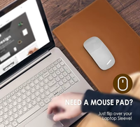Nouveautés 2026 : Étui de protection pour ordinateur portable en cuir véritable de haute qualité, fin et personnalisé, idéal pour un usage quotidien au bureau