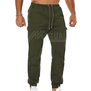 <b>Men</b> Sweatpants Joggers Casual Lounge Wear <b>Elastic</b> Cuff Drawstring Waist Soft Fabric Pant & <b>Trousers</b> - Product Image 1