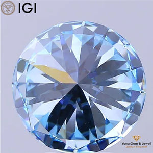 เพชรทรงกลม CVD ขนาด 3.00 กะรัต คุณภาพดีเยี่ยม สีฟ้าสดใส ระดับ VS2 ได้รับการรับรองจาก IGI สำหรับทำแหวนตามสั่ง - Product Image 5