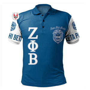 Meilleur prix personnalisé Zeta Phi Beta Sorority respirant Performance polos de golf vêtements pour hommes - Product Image 5