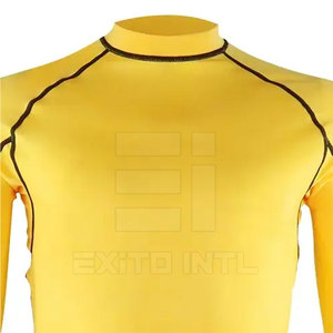 เสื้อรัดกล้ามเนื้อ MMA แขนยาว 140 กรัม คุณภาพสูง สีพื้น ดีไซน์ตามสั่ง แห้งเร็ว ขายส่ง เสื้อผ้าออกกำลังกายสำหรับผู้ชาย - Product Image 5