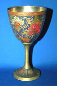 Antique Brass <b>Wine</b> <b>Goblet</b> Handmade Engraved Chalice Vintage Metal Drinking Cup Barware Wedding Gift Elegant Decorative Tableware - Product Image 5