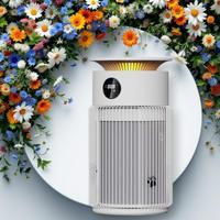 Purificateur d'air haute puissance pour animaux de compagnie avec filtres HEPA et charbon pour le contrôle des poils d'animaux et des odeurs