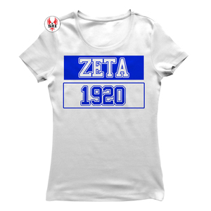 T-shirt en coton premium pour femmes avec broderie personnalisée de lettres grecques, t-shirt de la sororité Zeta Phi Beta - Product Image 5