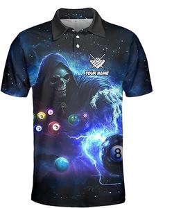 Camiseta de Snooker Personalizada de Talla Grande para Hombre, Jersey de Billar para Equipo, Impresión por Sublimación, Transpirable, de Secado Rápido, Uniforme Deportivo - Product Image 5
