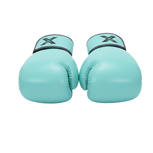 Guantes de Boxeo de Entrenamiento Sanda Personalizados en Azul, Blanco, Rojo y Amarillo, 16 oz, Material PU, Transpirables, Cierre de Gancho y Bucle en Todos los Dedos - Product Image 4