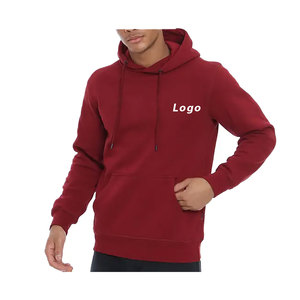 Pull à capuche surdimensionné et lourd pour hommes, sweat à capuche en coton/polyester personnalisé en usine, basique d'hiver en polaire lâche - Product Image 5