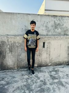 Men's 100% Cotton <b>T</b>-<b>Shirts</b> DTF Printed Quick Dry Crop Top Comfortable <b>Black</b> Color Plus Size Clothing Short Sleeve O-Neck Design - Product Image 5