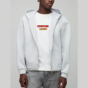 OEM invierno peso pesado 100% algodón Digital impreso cremallera sudaderas con capucha para los hombres personalizados DTF Logo de gran tamaño Hip Hop - Product Image 1