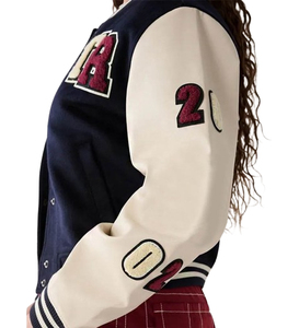 Meilleures ventes Veste universitaire personnalisée pour femmes Tissu en coton long à la mode avec impression de logo personnalisé pour les filles - Product Image 4