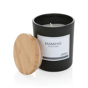 Bougie parfumée en bambou personnalisée Ukiyo, produit de merchandising sur mesure - Product Image 1