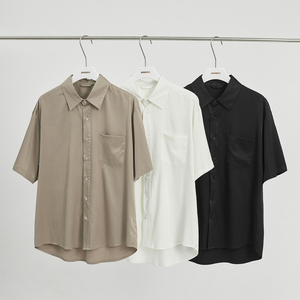 เสื้อเชิ้ตผู้ชายแขนยาวสำหรับใส่ทำงานผ้าคอตตอนผ้าทอลายทแยงแห้งเร็วป้องกันการเกิดรอยยับ - Product Image 6