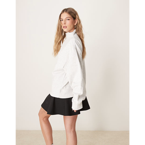 Sweat à capuche moderne et décontracté pour femmes Bangladesh OEM ODM fournisseur personnalisé Sweat à capuche respirant quatre saisons en coton teint en couleur unie - Product Image 3