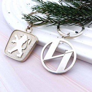 Metal Charm Keychains Pendant Keyring Alloy <b>Key</b> Chain Creative Car <b>Key</b> <b>Ring</b> Gifts Souvenir - Product Image 1