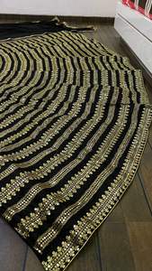 Último diseñador indio Lehenga Choli boda fiesta desgaste mujer vestido secuencia bordado trabajo venta al por mayor tarifa barata Surat - Product Image 5