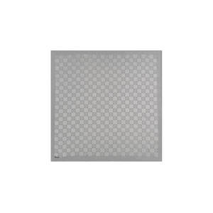 ผ้าพันคอโพลีเอสเตอร์ทรงสี่เหลี่ยมลายโมโนแกรมสำหรับผู้หญิง สีเทา 100x100 ซม. ตรวจจับรอยเข็ม เหมาะสำหรับทุกฤดู ทั้งฤดูหนาวและฤดูร้อน - Product Image 1
