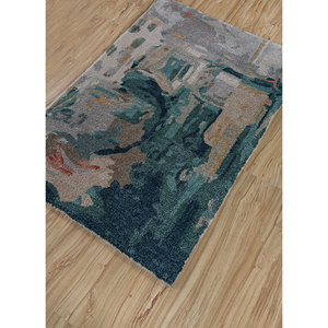 พรมทำมือจากขนสัตว์ผสมวิสโคส ยี่ห้อเจเนซิส ไอวอรี่ หนา 10 มม. ลายเส้นนามธรรม รูปทรงสี่เหลี่ยมผืนผ้า สำหรับบ้านและทางเดิน-Taq-4307 Jaipur Rugs ZA - Product Image 2