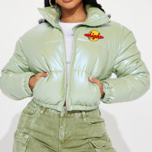 Parka Acolchada Personalizada 2026 para Mujer, Ropa de Invierno Larga con Cierre y Logotipo, Impermeable, Rellena de Algodón, Tallas Grandes - Product Image 6