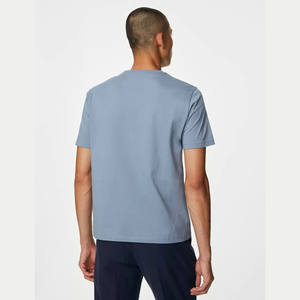 Men's Custom Streetwear Short Sleeve Cotton Tee Shirt Heavyweight Knitted Blank Plain T-Shirt - Product Image 3