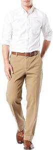 Pantalones FLEX de corte clásico para hombre, estilo informal de cintura media de lona ligera con patrón recto - Product Image 3