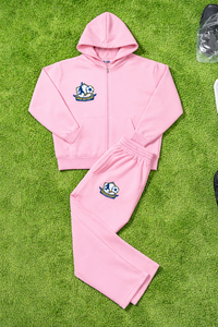 ชุดวอร์มฟุตบอลสีน้ำตาลสำหรับผู้ชายและผู้หญิง เสื้อฮู้ดมีซิปและกางเกงจ็อกเกอร์ ชุดกีฬาสำหรับฝึกซ้อม พร้อมโลโก้สั่งทำได้ - Product Image 2