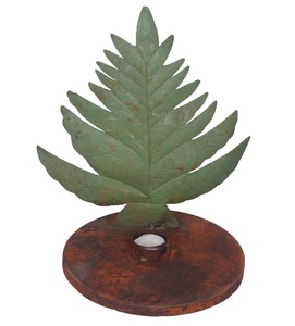 Portavelas galvanizado rústico azul hecho a mano al por mayor para Interior vacaciones hogar Navidad decoración para fiestas - Product Image 2