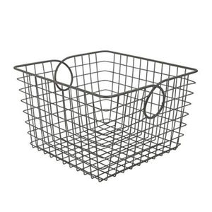 Panier à œufs vintage en fil de fer noir avec poignée en bois, rangement pour fruits en métal et organisation de la cuisine pour un usage domestique - Product Image 5