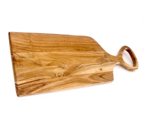 Tabla de cortar de madera de acacia natural de gran tamaño ecológica para cocina para verduras, frutas, queso - Product Image 1