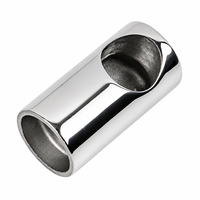Support de main courante en acier inoxydable 316 de qualité marine, 22 mm, type aveugle, raccord de tube pour quincaillerie de bateau et yacht