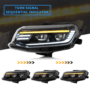 Phares de projecteur LED VLAND pour <span class=keywords><strong>Chevrolet</strong></span> Chevy Camaro 2016-2018 (LT,SS, RS, <span class=keywords><strong>ZL</strong></span>,LS, coupé, cabriolet) - Product Image 4