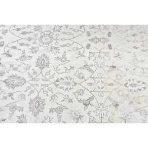 พรมตุรกีวินเทจ ขนาด 3.7x10.4 ฟุต พรมขนสัตว์ลายสัตว์สีขาว - Product Image 5