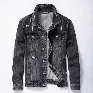 Veste en jean délavée pour homme - Product Image 4