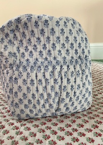 Nouveauté Sac de voyage en toile de coton 100% imprimé à la main avec motif bohème, poignée longue en corde, design matelassé, taille moyenne - Product Image 3