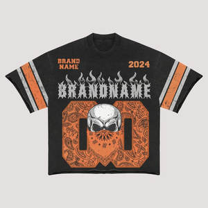 T-shirts pour hommes surdimensionnés personnalisables, jersey respirant, style streetwear, t-shirts graphiques, grande taille, t-shirt vierge personnalisable - Product Image 4