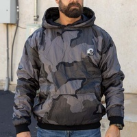 Sweat à capuche tendance noir en tissu Oxford imperméable (Nylon/Acrylique) à séchage rapide, écologique et infroissable pour homme