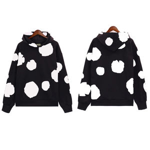 Streetwear en éponge française de haute qualité en coton épais grande taille impression bouffante sweats à capuche thermiques pour hommes Streetwear - Product Image 1