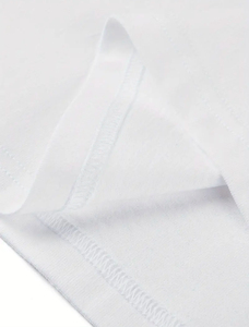 เสื้อยืดคอกลมสีขาวสำหรับผู้ชายเสื้อยืดผ้าฝ้าย100% 280 GSM พิมพ์ลายหน้าจอระบายอากาศได้ดี - Product Image 3