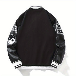 Meilleures ventes Vestes en laine universitaire pour hommes Vestes Versity à logo personnalisé Grande taille Style de rue pour l'hiver - Product Image 2