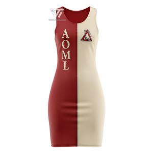 Delta grec | Sigma | Theta DST Sorority Clothing prêt à expédier brodé Colorblock Zip Up Bodycon Midi Dress - Product Image 1