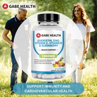 Capsules de quercétine personnalisées en usine Jiabei Suppléments vitaminiques pour adultes Soutien cardiovasculaire et bien-être général OEM/ODM
