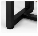 Mesa de Centro Moderna de Madera de 2 Niveles - Mesa de Centro Rústica de Madera y Metal con Estante de Almacenamiento para Muebles de Sala de Estar - Product Image 5