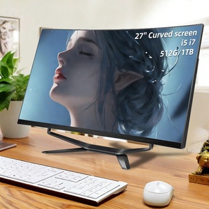 Ordinateur de bureau tout-en-un à écran incurvé de 27 pouces, <span class=keywords><strong>Intel</strong></span> <span class=keywords><strong>Core</strong></span> <span class=keywords><strong>I7</strong></span>, Windows 10, Office, pour un usage domestique et professionnel - Product Image 1