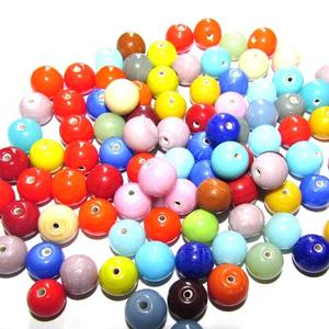 Multicolored Loose Crystal Lampwork Glass Beads for Jewelry Making DIY Crafts <b>Aquarium</b> <b>Decorating</b> Beading Schools VISHAL BEADS - Product Image 1